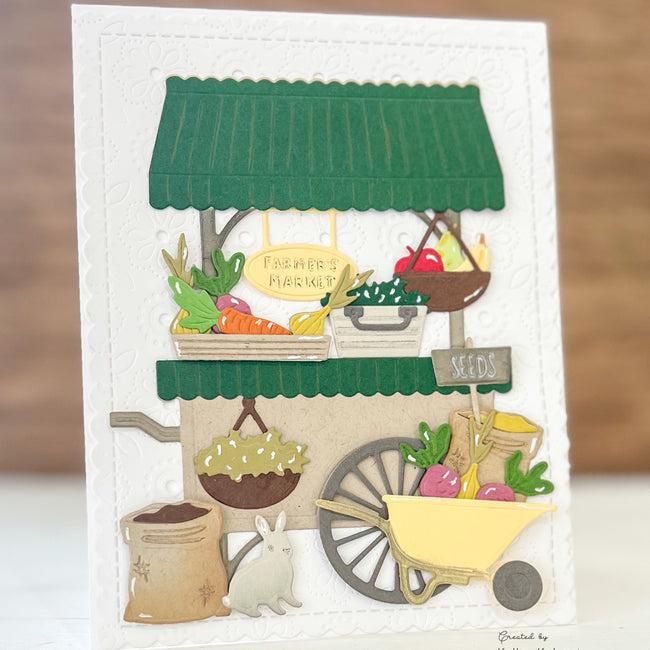 Honey Bee Stamps - Honey Cuts - Farmer's Market Cart Add-On-ScrapbookPal