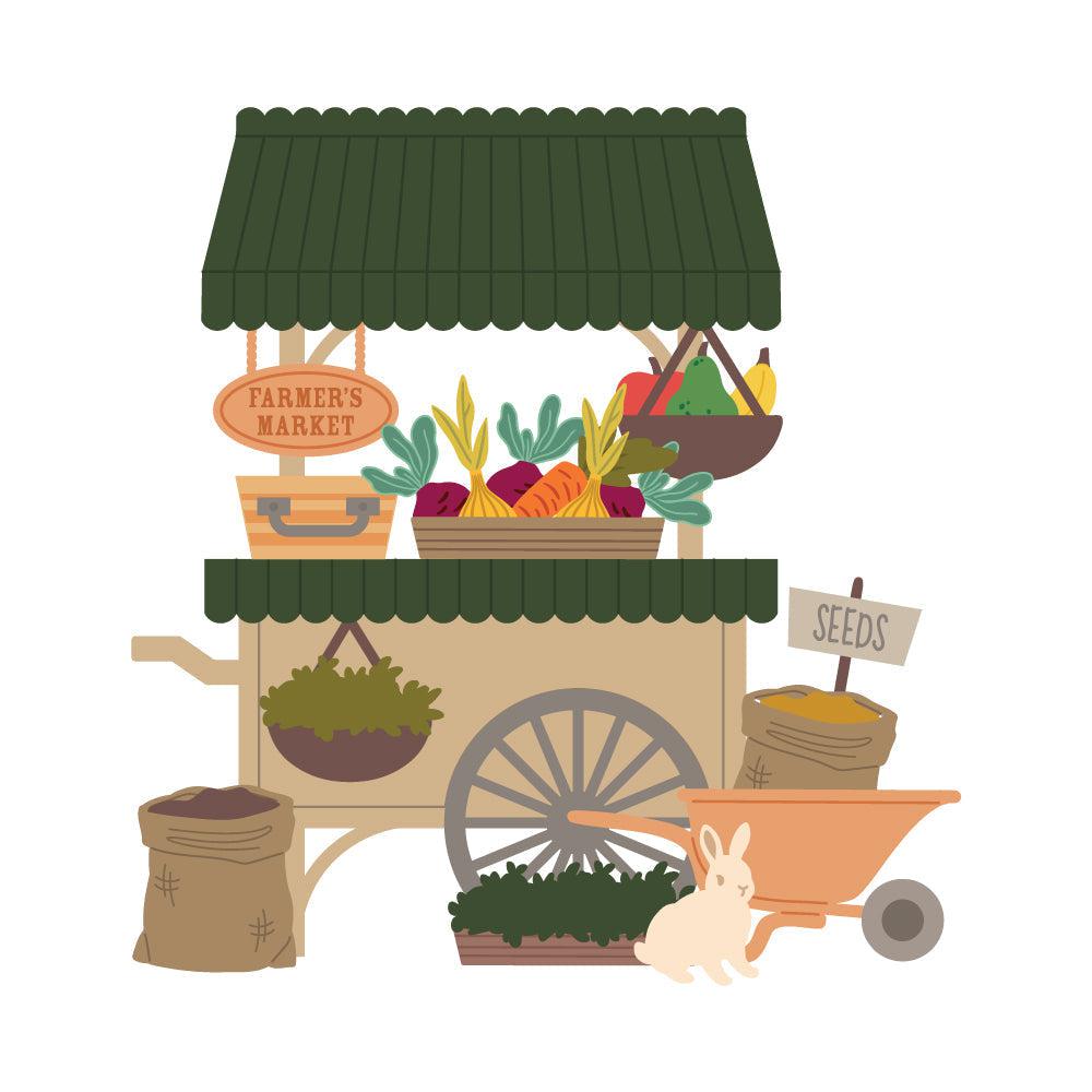 Honey Bee Stamps - Honey Cuts - Farmer's Market Cart Add-On-ScrapbookPal