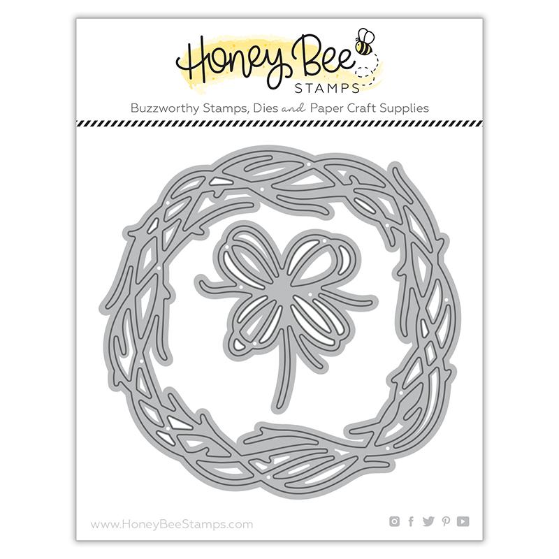 Honey Bee Stamps - Honey Cuts - Grapevine Wreath-ScrapbookPal