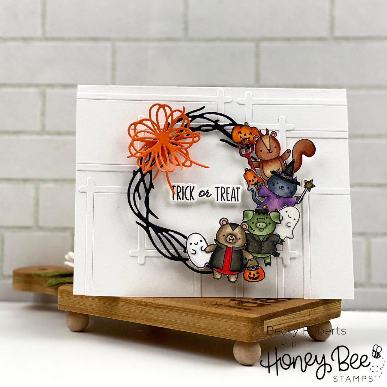 Honey Bee Stamps - Honey Cuts - Grapevine Wreath-ScrapbookPal