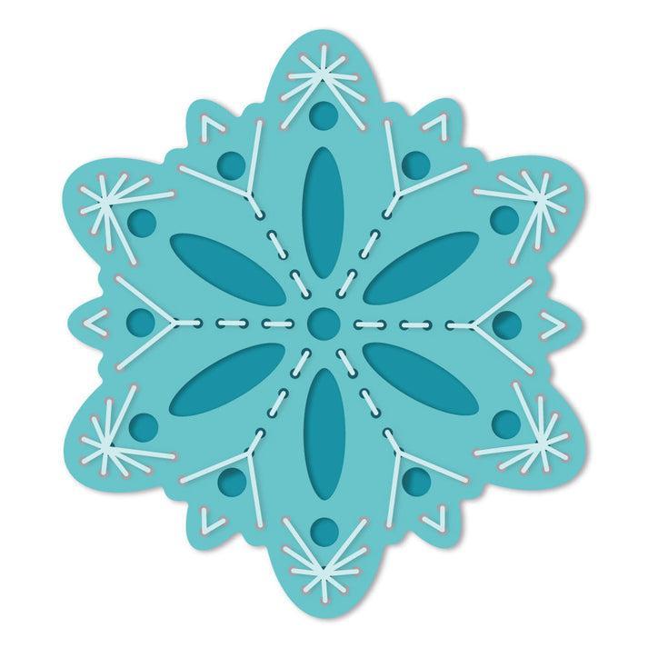 Honey Bee Stamps - Honey Cuts - In Stitches: Snowflake-ScrapbookPal