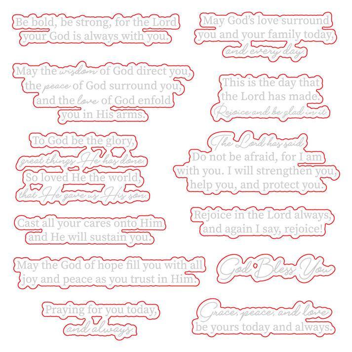 Honey Bee Stamps - Honey Cuts - Inside Sentiments: God&#39;s Love-ScrapbookPal