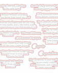 Honey Bee Stamps - Honey Cuts - Inside: Welcome Baby Sentiments-ScrapbookPal