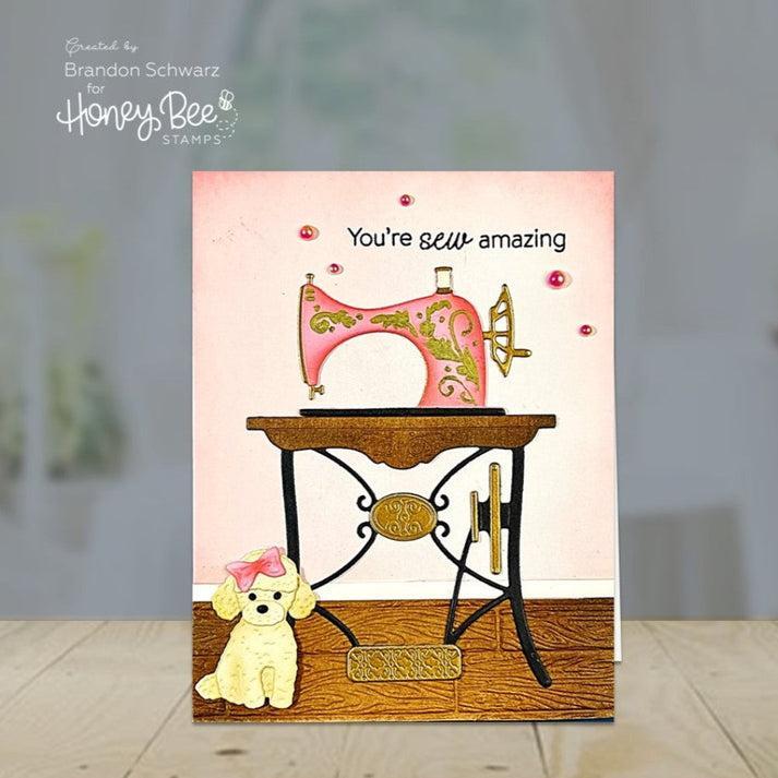 Honey Bee Stamps - Honey Cuts - Lovely Layers: Antique Sewing Table-ScrapbookPal