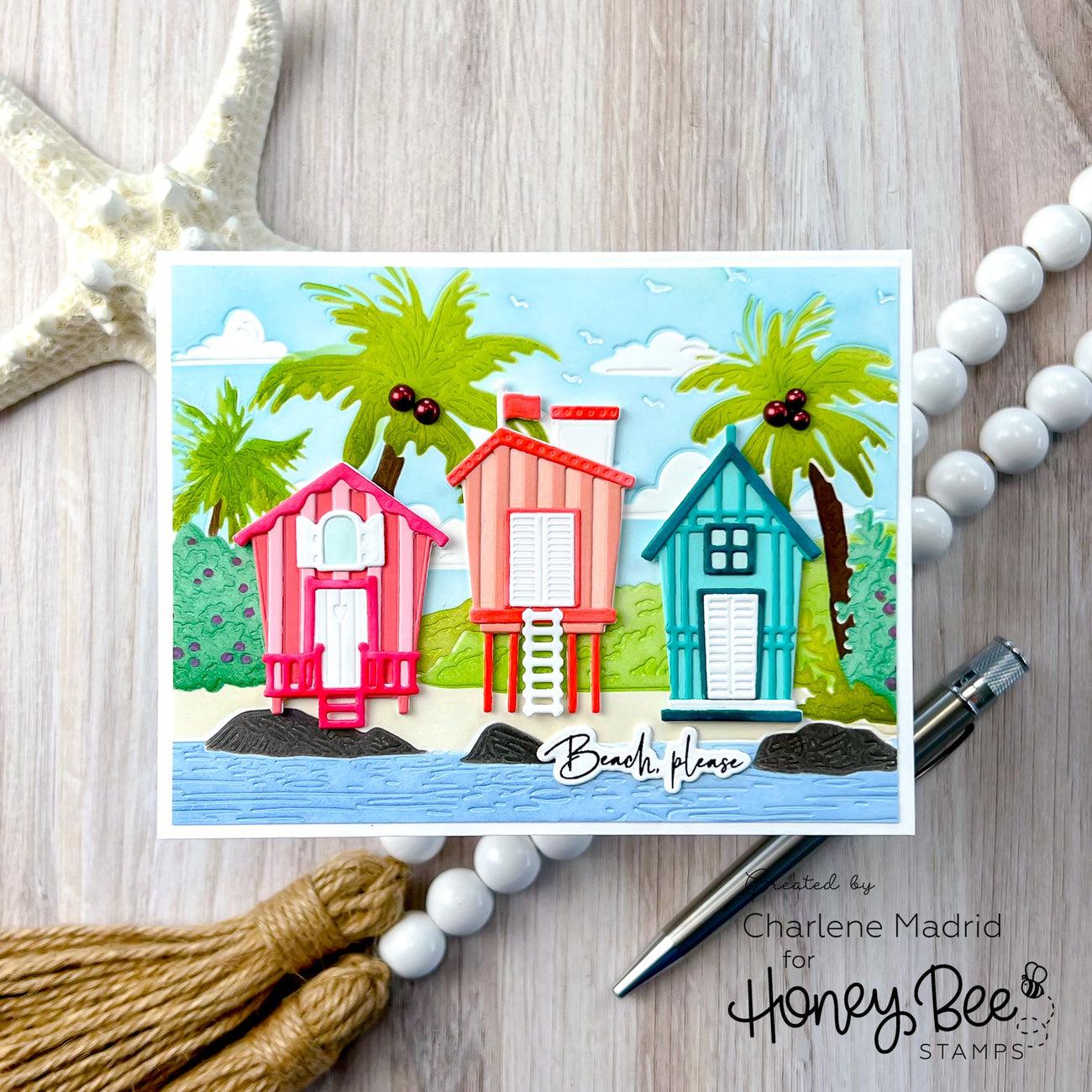 Honey Bee Stamps - Honey Cuts - Lovely Layers: Beach Houses-ScrapbookPal