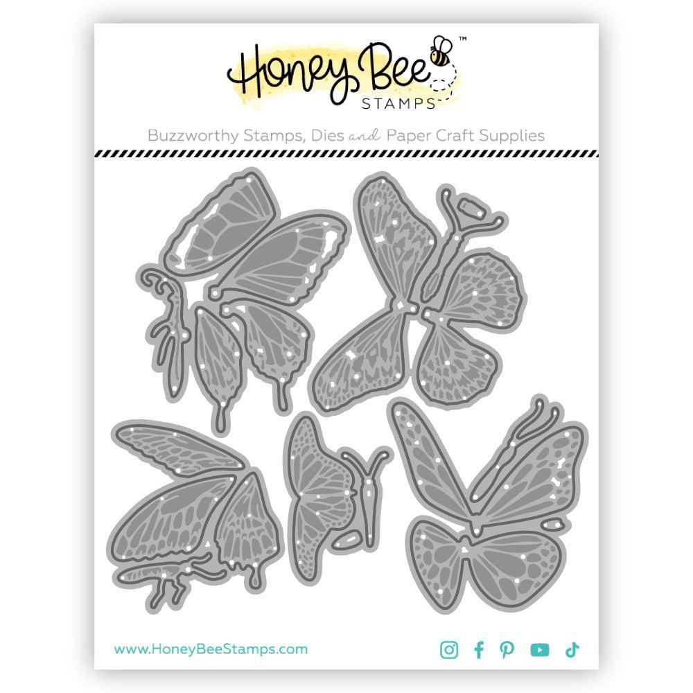 Honey Bee Stamps - Honey Cuts - Lovely Layers: Butterflies-ScrapbookPal