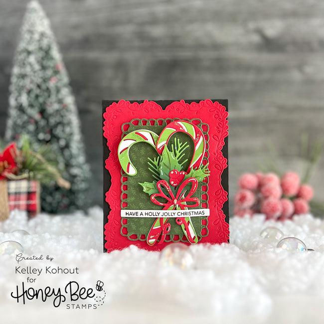 Honey Bee Stamps - Honey Cuts - Lovely Layers: Candy Cane-ScrapbookPal