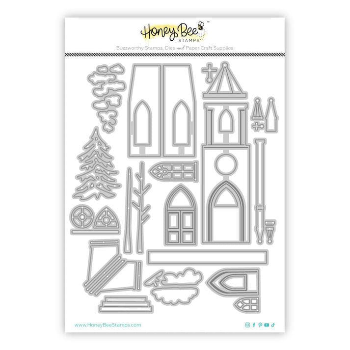 Honey Bee Stamps - Honey Cuts - Lovely Layers: Cathedral-ScrapbookPal