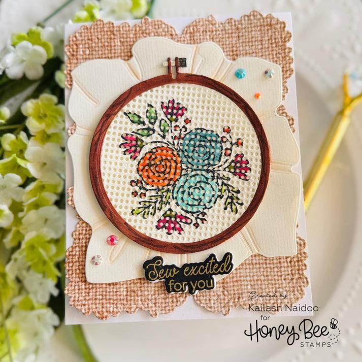 Honey Bee Stamps - Honey Cuts - Lovely Layers: Circle Embroidery Hoop-ScrapbookPal