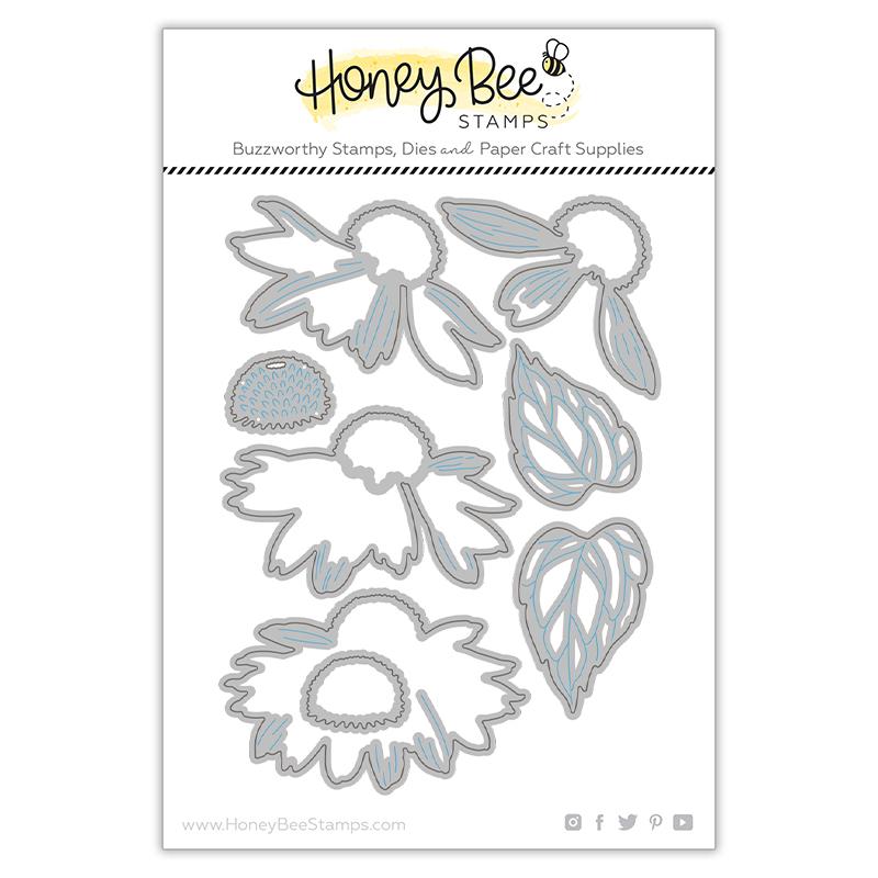 Honey Bee Stamps - Honey Cuts - Lovely Layers: Coneflower-ScrapbookPal