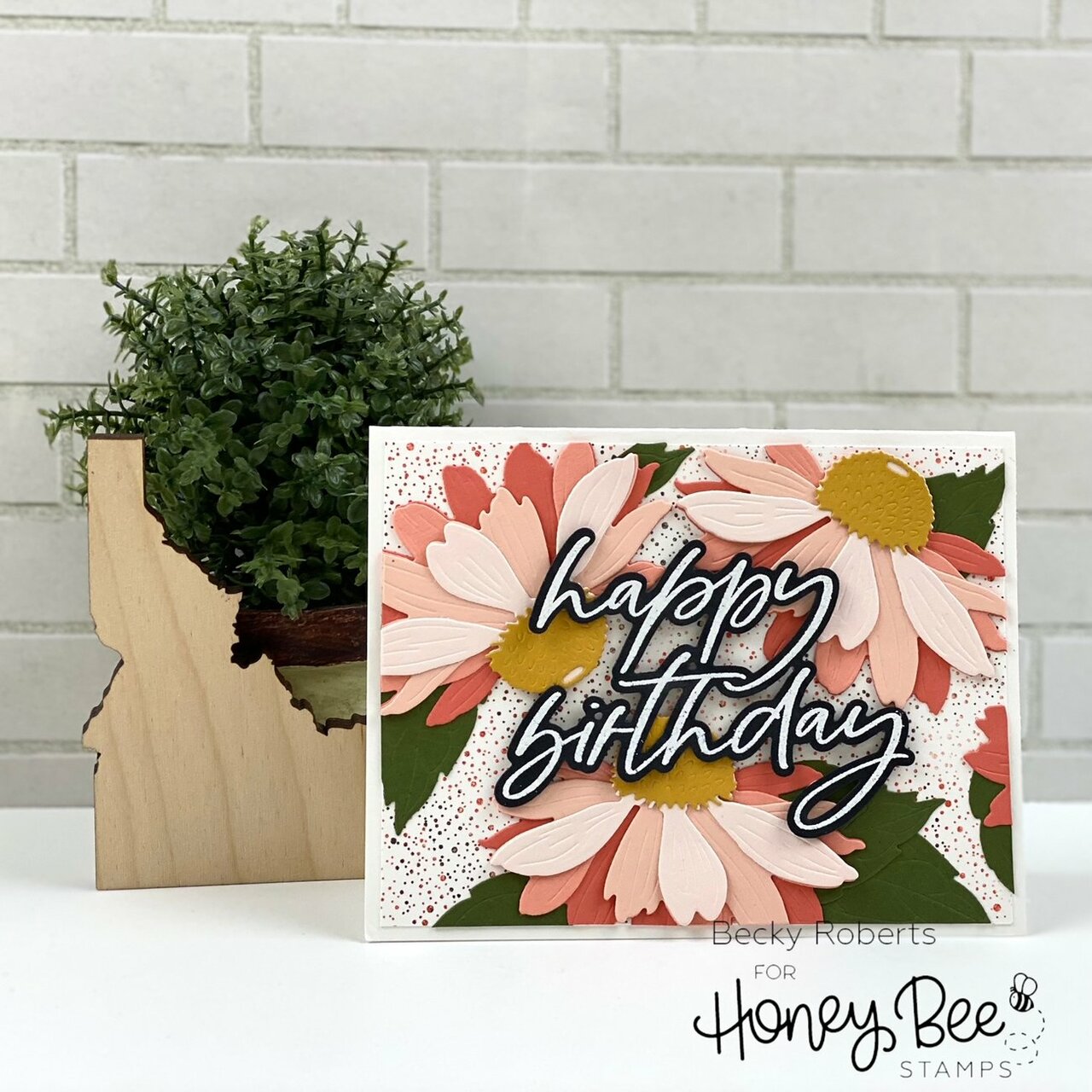 Honey Bee Stamps - Honey Cuts - Lovely Layers: Coneflower-ScrapbookPal