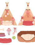 Honey Bee Stamps - Honey Cuts - Lovely Layers: Dog Beds-ScrapbookPal