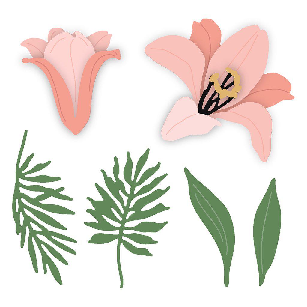 Honey Bee Stamps - Honey Cuts - Lovely Layers: Easter Lily-ScrapbookPal