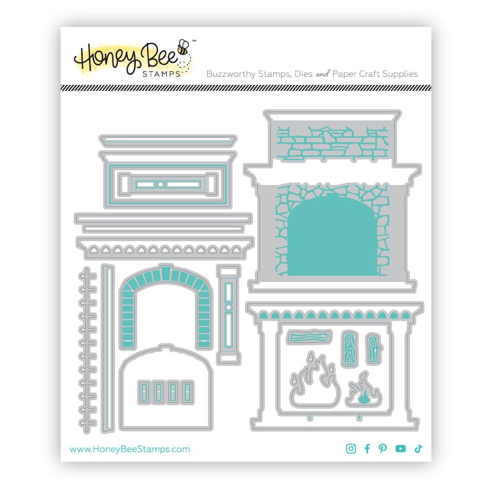 Honey Bee Stamps - Honey Cuts - Lovely Layers: Fireplace-ScrapbookPal