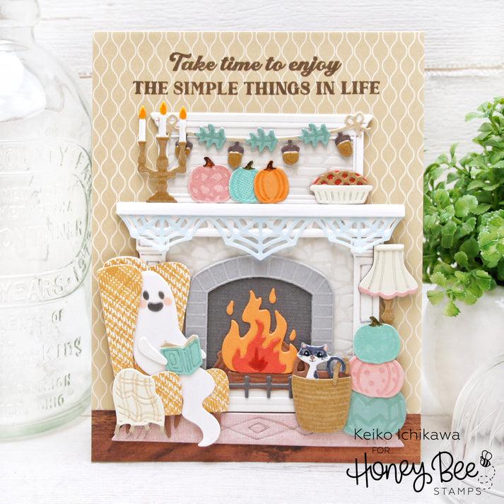 Honey Bee Stamps - Honey Cuts - Lovely Layers: Fireplace-ScrapbookPal