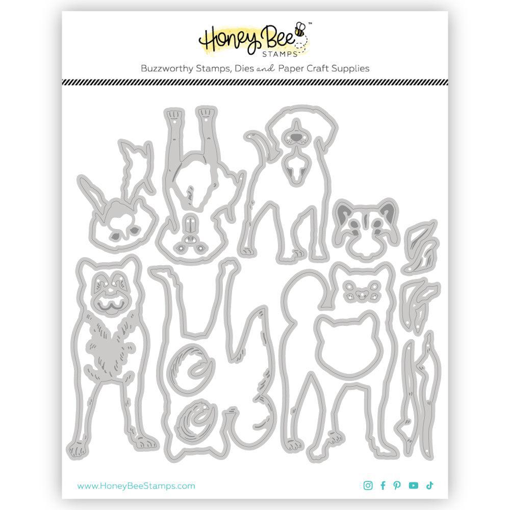Honey Bee Stamps - Honey Cuts - Lovely Layers: Medium Dogs-ScrapbookPal