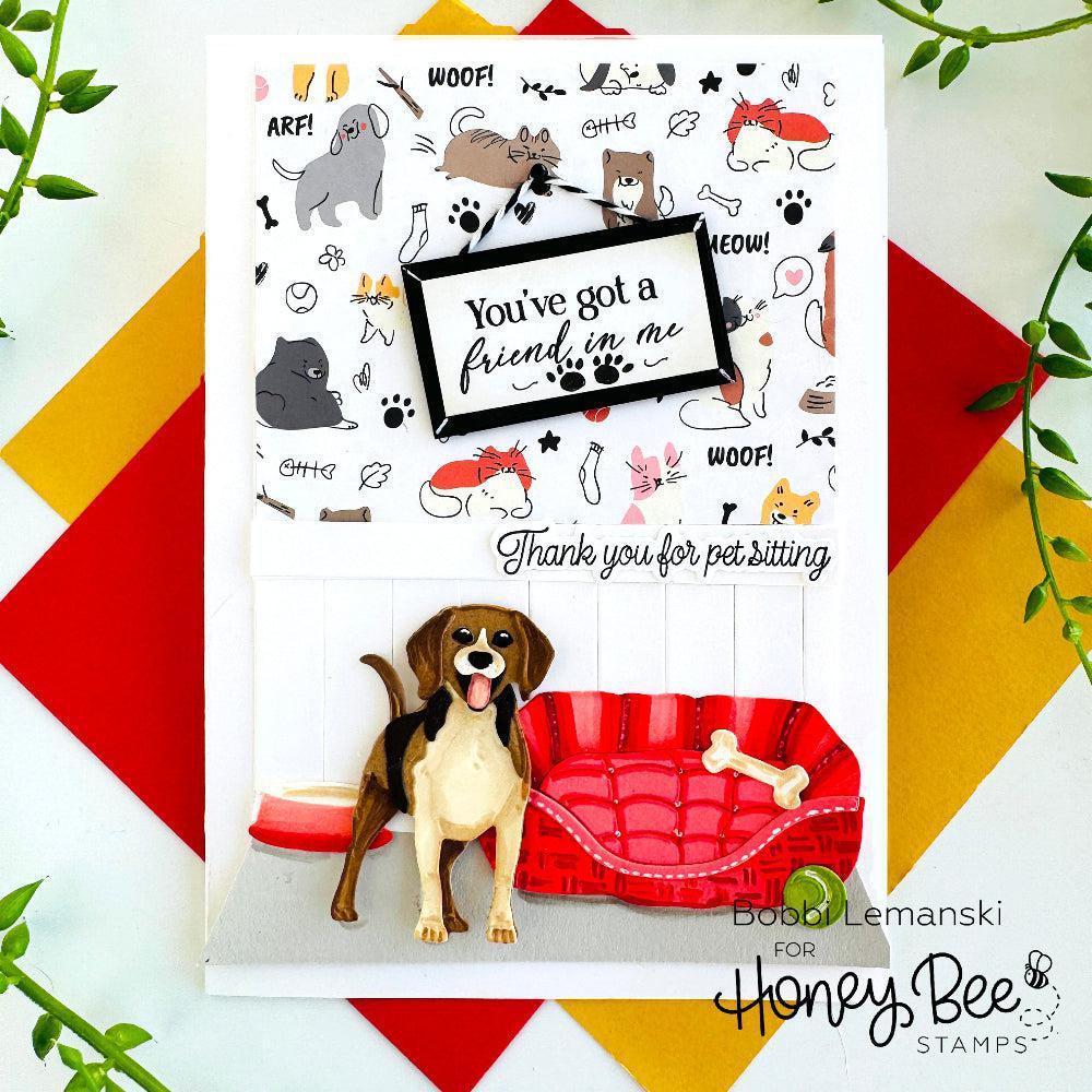 Honey Bee Stamps - Honey Cuts - Lovely Layers: Medium Dogs-ScrapbookPal