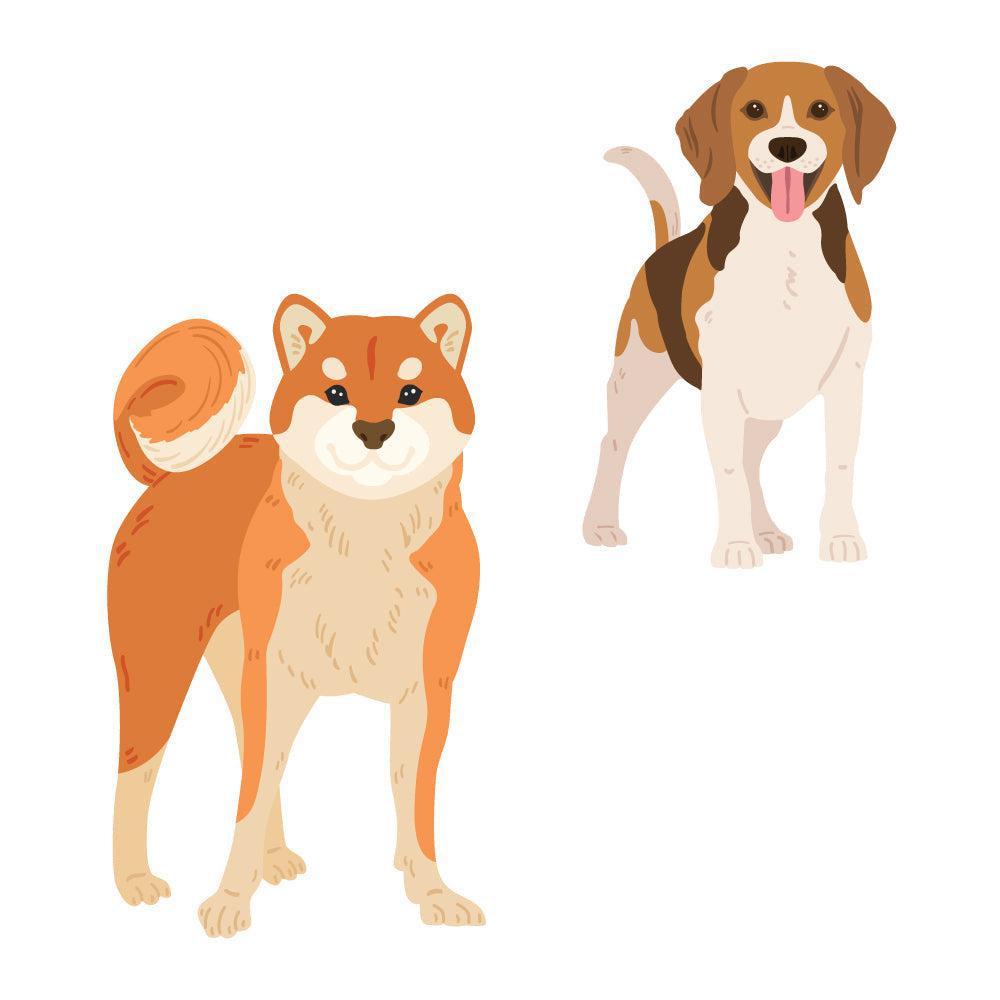 Honey Bee Stamps - Honey Cuts - Lovely Layers: Medium Dogs-ScrapbookPal