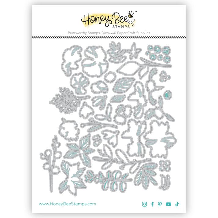 Honey Bee Stamps - Honey Cuts - Lovely Layers: Mini Holiday Florals-ScrapbookPal