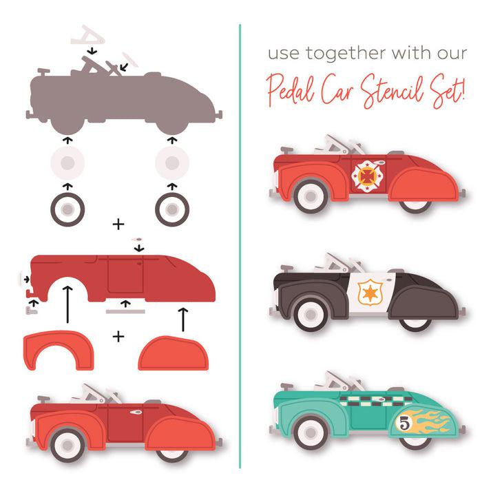 Honey Bee Stamps - Honey Cuts - Lovely Layers: Pedal Car-ScrapbookPal