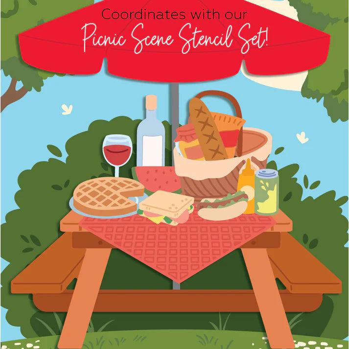 Honey Bee Stamps - Honey Cuts - Lovely Layers: Picnic Table-ScrapbookPal