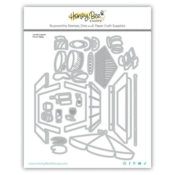 Honey Bee Stamps - Honey Cuts - Lovely Layers: Picnic Table-ScrapbookPal