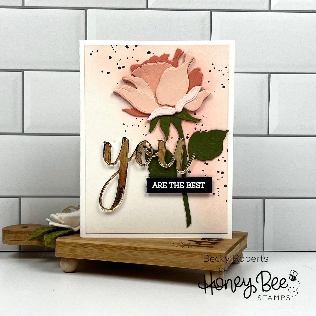 Honey Bee Stamps - Honey Cuts - Lovely Layers: Roses-ScrapbookPal