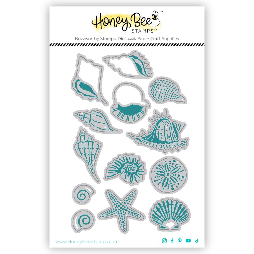 Honey Bee Stamps - Honey Cuts - Lovely Layers: Small Seashells-ScrapbookPal