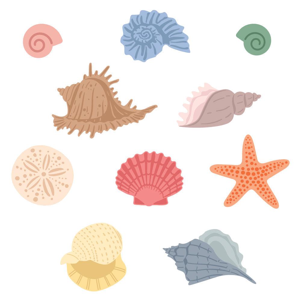 Honey Bee Stamps - Honey Cuts - Lovely Layers: Small Seashells-ScrapbookPal