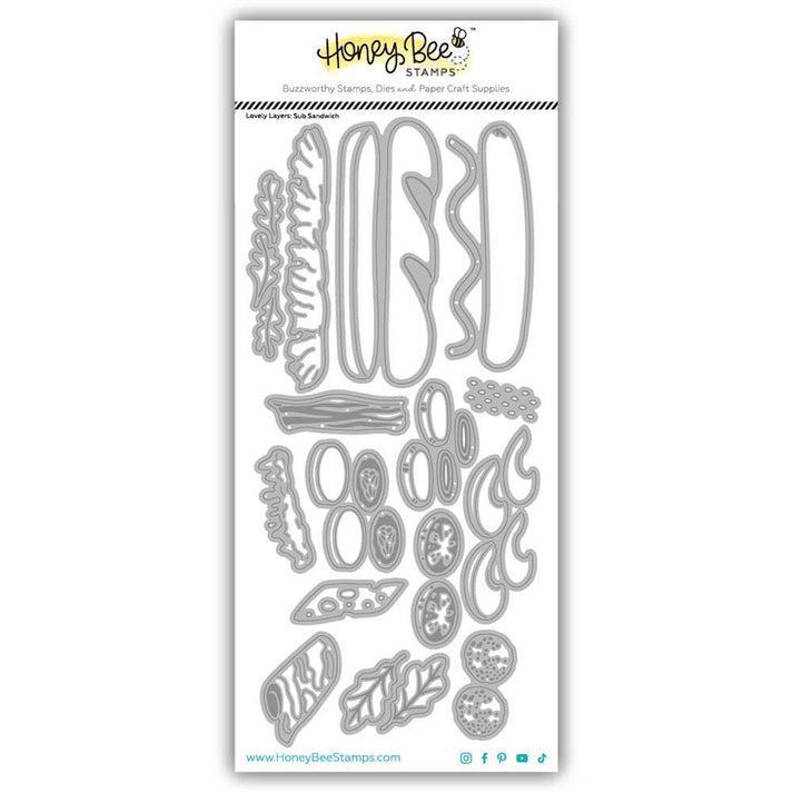 Honey Bee Stamps - Honey Cuts - Lovely Layers: Sub Sandwich-ScrapbookPal