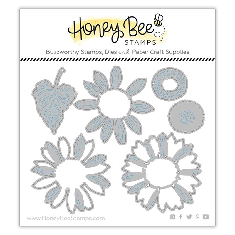 Honey Bee Stamps - Honey Cuts - Lovely Layers: Sunflowers-ScrapbookPal