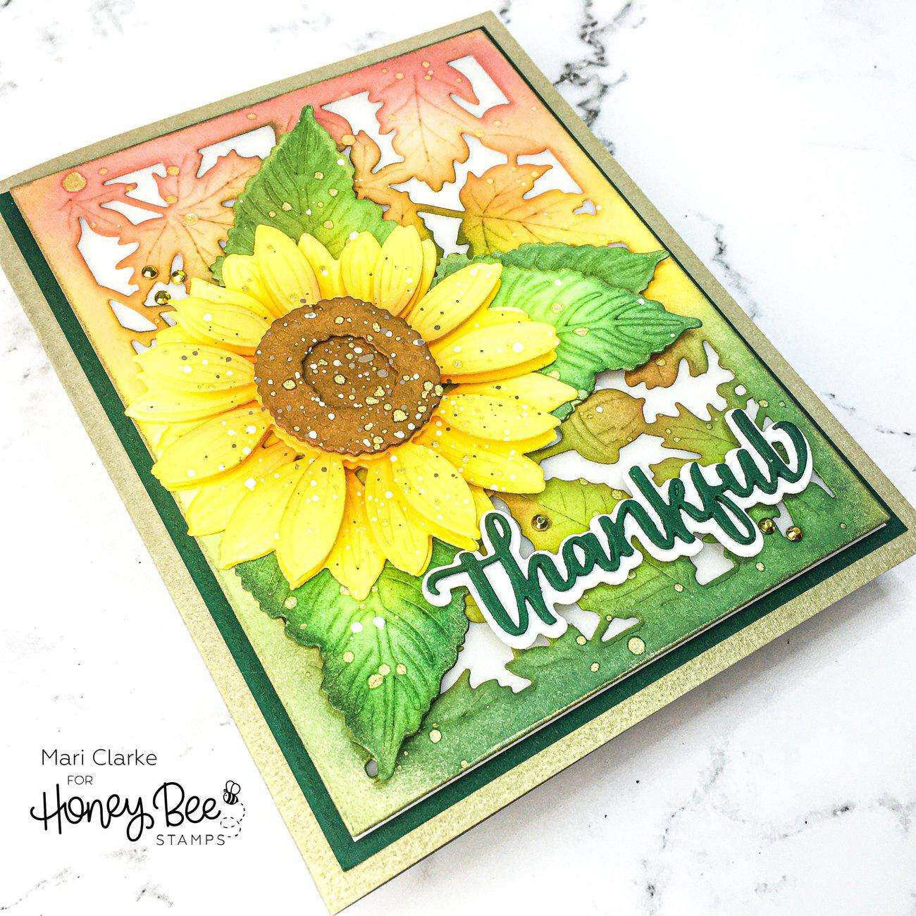 Honey Bee Stamps - Honey Cuts - Lovely Layers: Sunflowers-ScrapbookPal