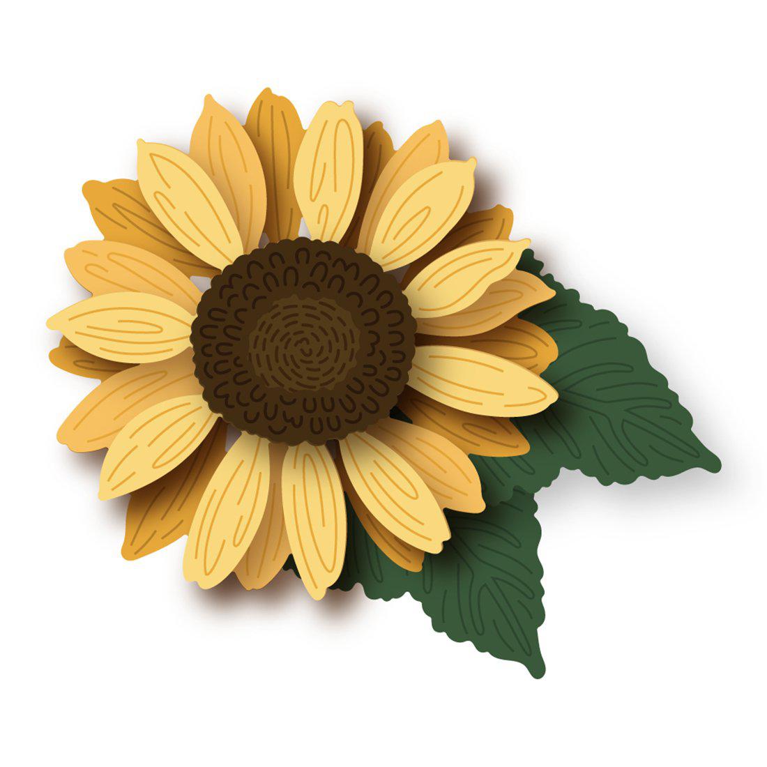 Honey Bee Stamps - Honey Cuts - Lovely Layers: Sunflowers-ScrapbookPal