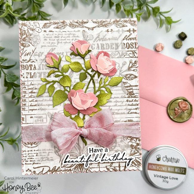 Honey Bee Stamps - Honey Cuts - Lovely Layers: Sweetheart Roses-ScrapbookPal
