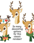 Honey Bee Stamps - Honey Cuts - Lovely Layers: Vintage Reindeer-ScrapbookPal