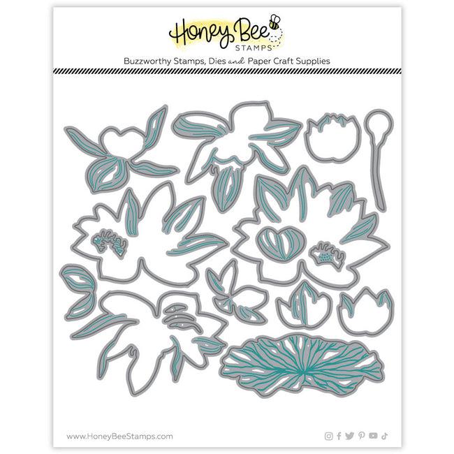 Honey Bee Stamps - Honey Cuts - Lovely Layers: Water Lily-ScrapbookPal