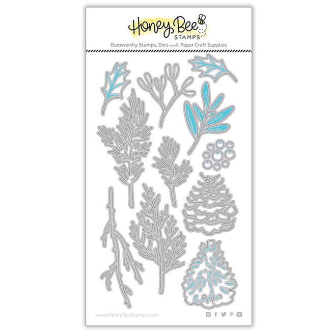 Honey Bee Stamps - Honey Cuts - Lovely Layers: Winter Greenery-ScrapbookPal