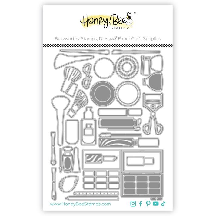 Honey Bee Stamps - Honey Cuts - Lovely Layers: Zipper Bag Makeup Add-on-ScrapbookPal