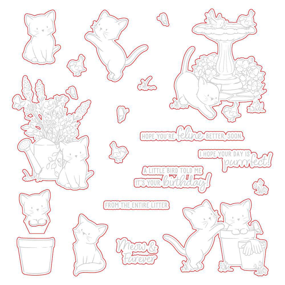 Honey Bee Stamps - Honey Cuts - Meow &amp; Furever-ScrapbookPal