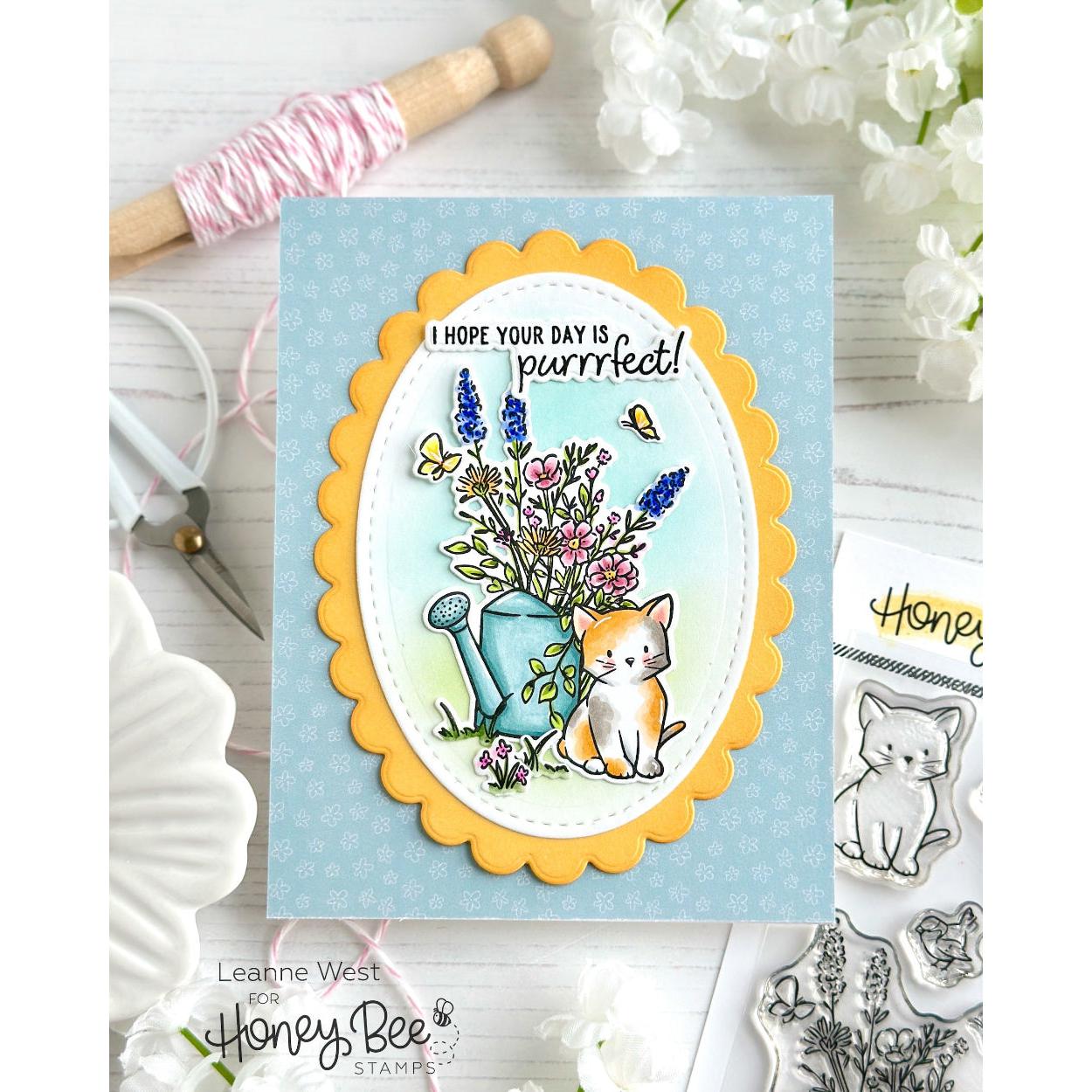 Honey Bee Stamps - Clear Stamps - Meow &amp; Furever-ScrapbookPal