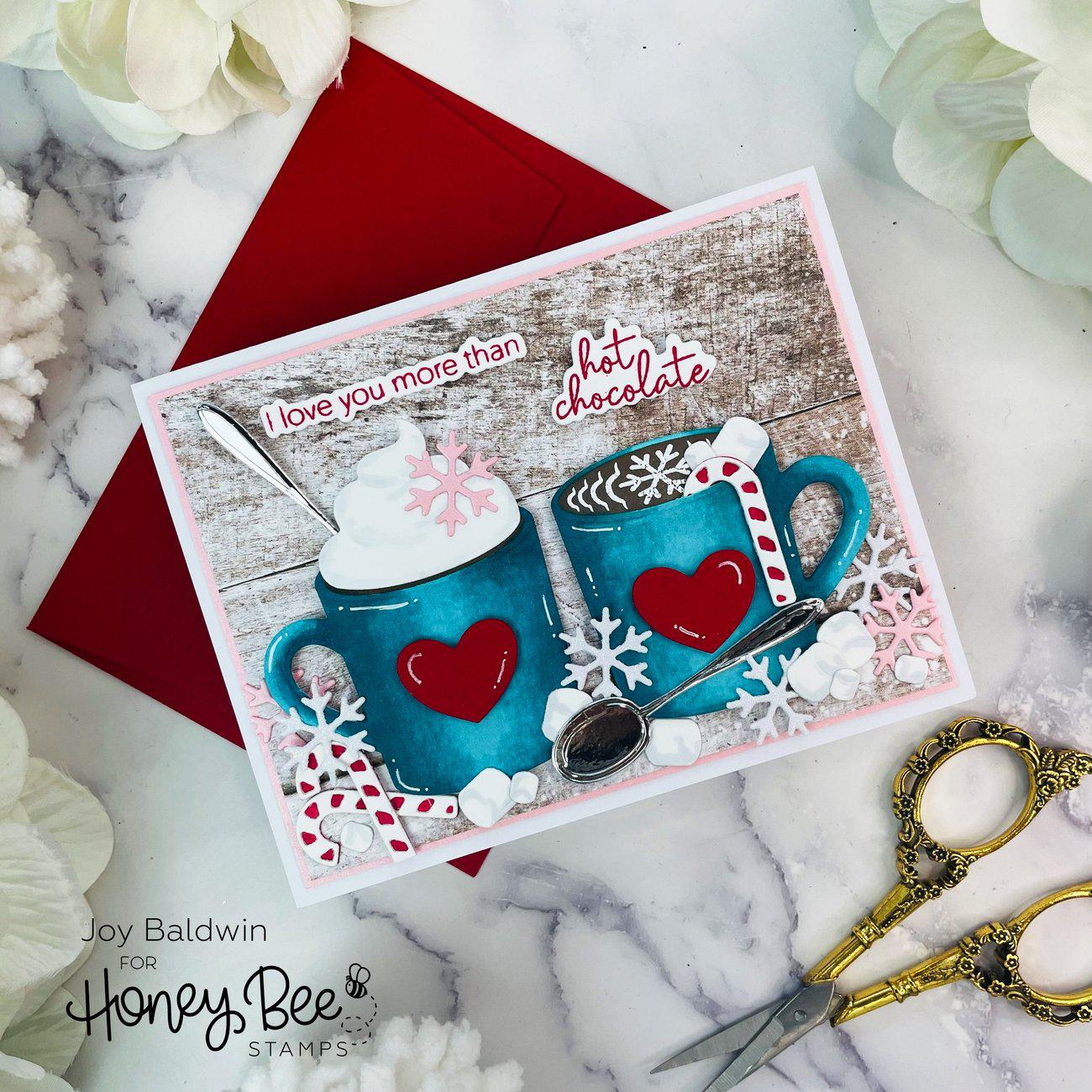 Honey Bee Stamps - Honey Cuts - Mugs & Kisses-ScrapbookPal