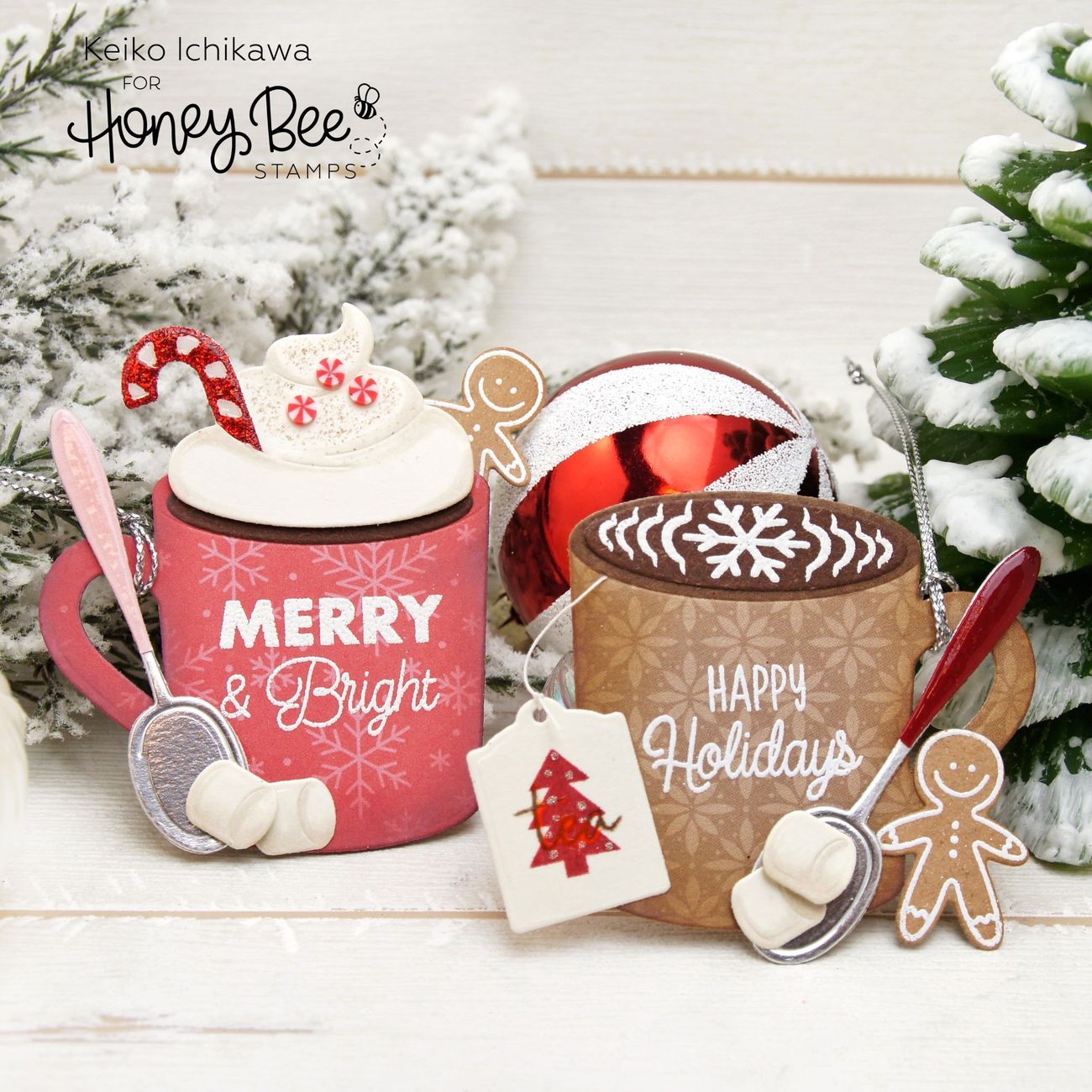 Honey Bee Stamps - Honey Cuts - Mugs & Kisses-ScrapbookPal