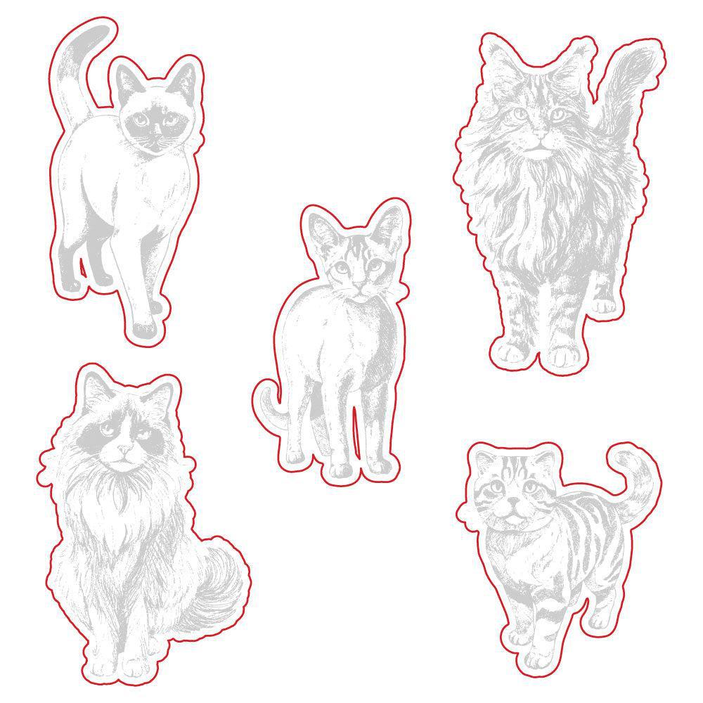 Honey Bee Stamps - Honey Cuts - Paws &amp; Purrs-ScrapbookPal