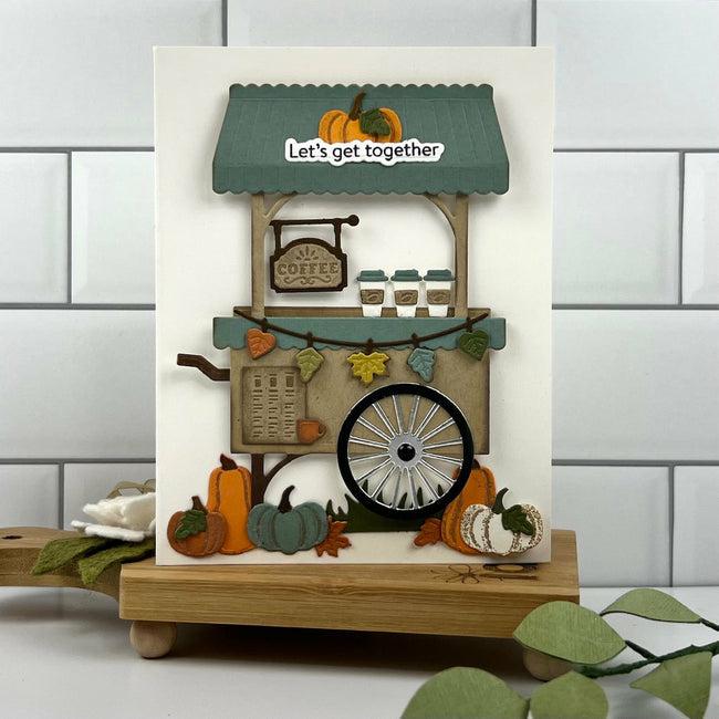 Honey Bee Stamps - Honey Cuts - Pumpkin Spice Market Cart Add-On-ScrapbookPal