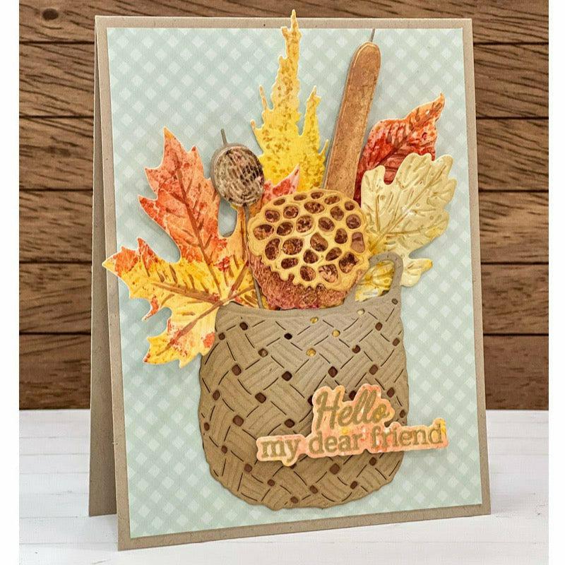 Honey Bee Stamps - Honey Cuts - Rattan Basket-ScrapbookPal