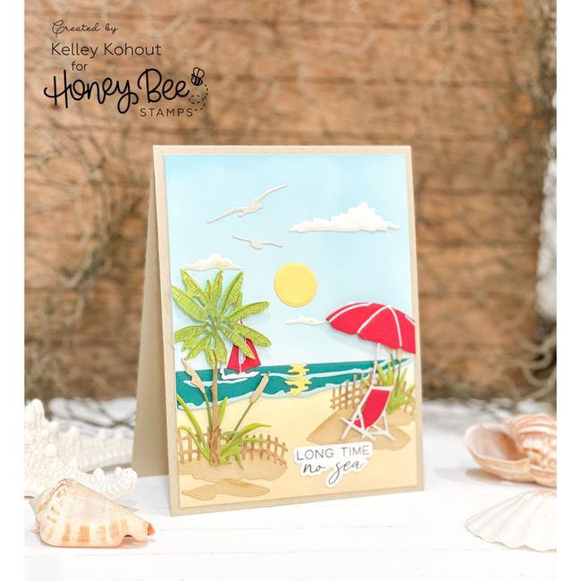 Honey Bee Stamps - Honey Cuts - Shoreline Scene Builder-ScrapbookPal
