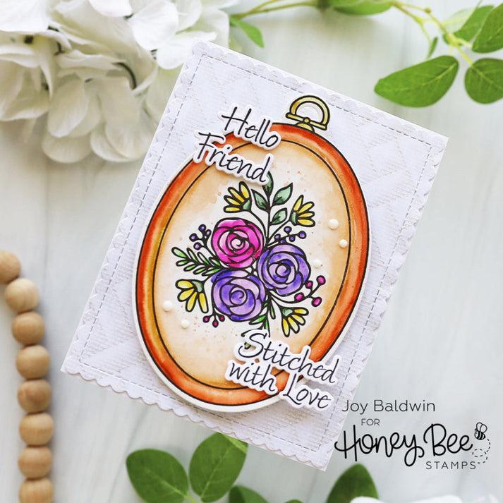 Honey Bee Stamps - Honey Cuts - Stitched With Love-ScrapbookPal