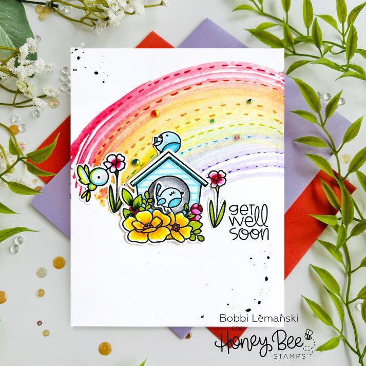Honey Bee Stamps - Clear Stamps - Bloom And Buzz-ScrapbookPal