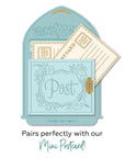 Honey Bee Stamps - Honey Cuts - Vintage Mailbox A2 Card Base-ScrapbookPal