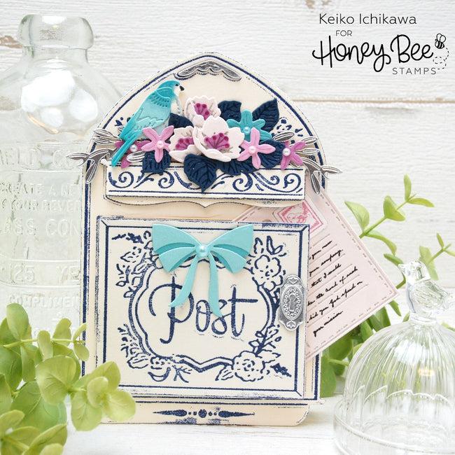 Honey Bee Stamps - Honey Cuts - Vintage Mailbox A2 Card Base-ScrapbookPal